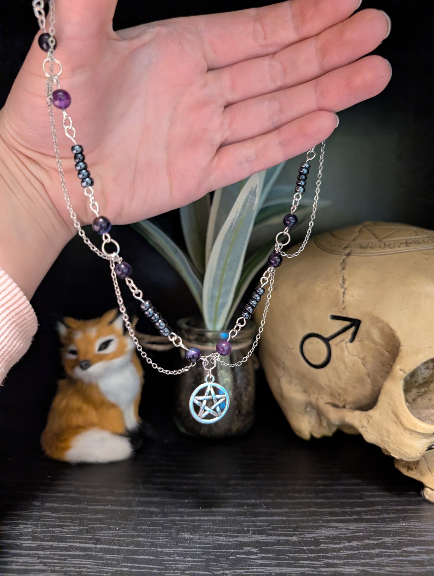UNIKAT | Handgefertigtes Amulett der Nacht